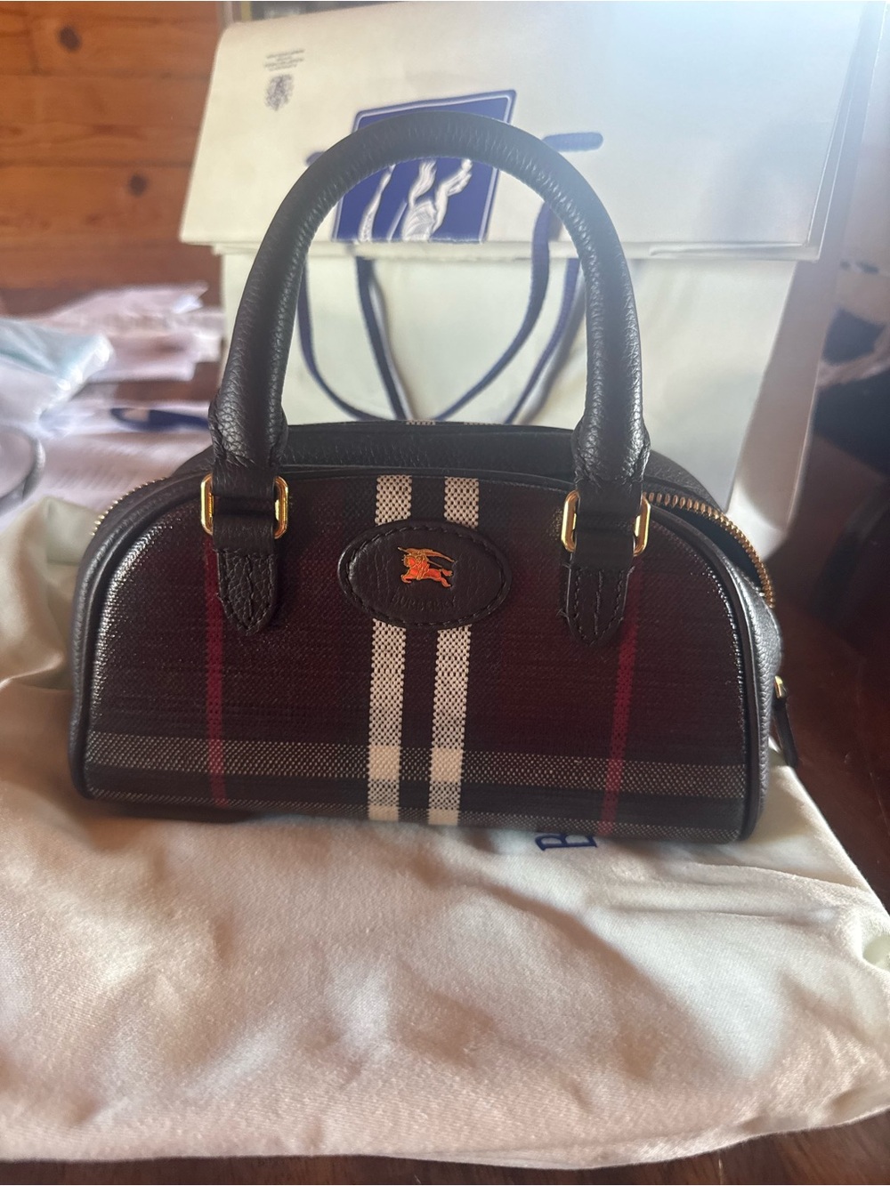 Burberry Mini Highland Bowling Bag